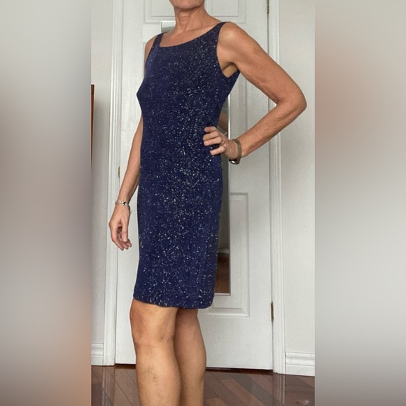 Kim and Co. Sparkling navy shift dress - Picture 6 of 13